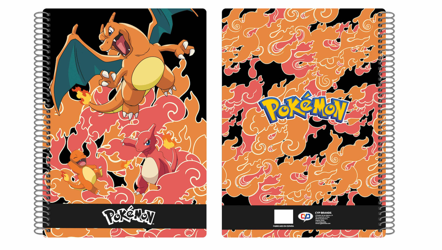 Cuaderno folio cyp brands 80 hojas pokemon charmander