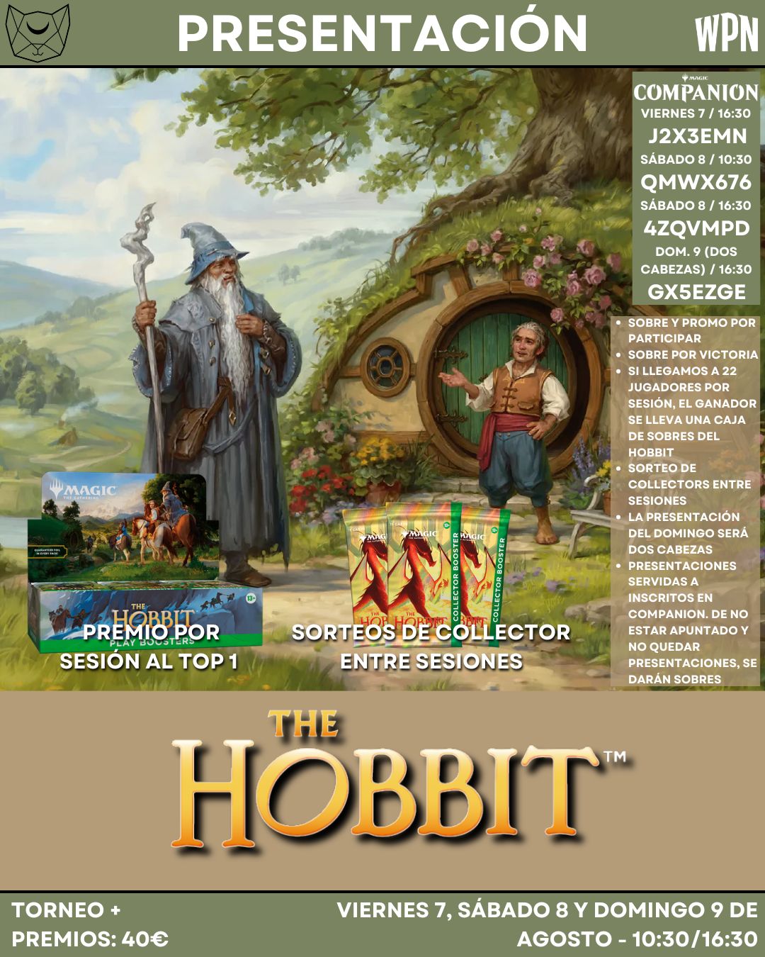 ENTRADA ANTICIPADA PRESENTACIÓN EL HOBBIT - INCLUYE BEBIDA
