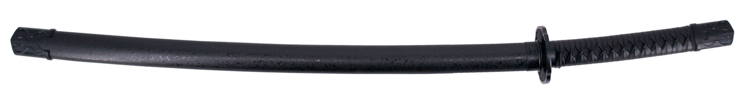 Katana S2028 Katana River's Blood de Elden Ring, réplica no oficial, de 103,5 cm hoja de acero acabada en negro con detalles rojos y blancos, con vaina negra y mango encordado de polipiel negra. Ref. S2028