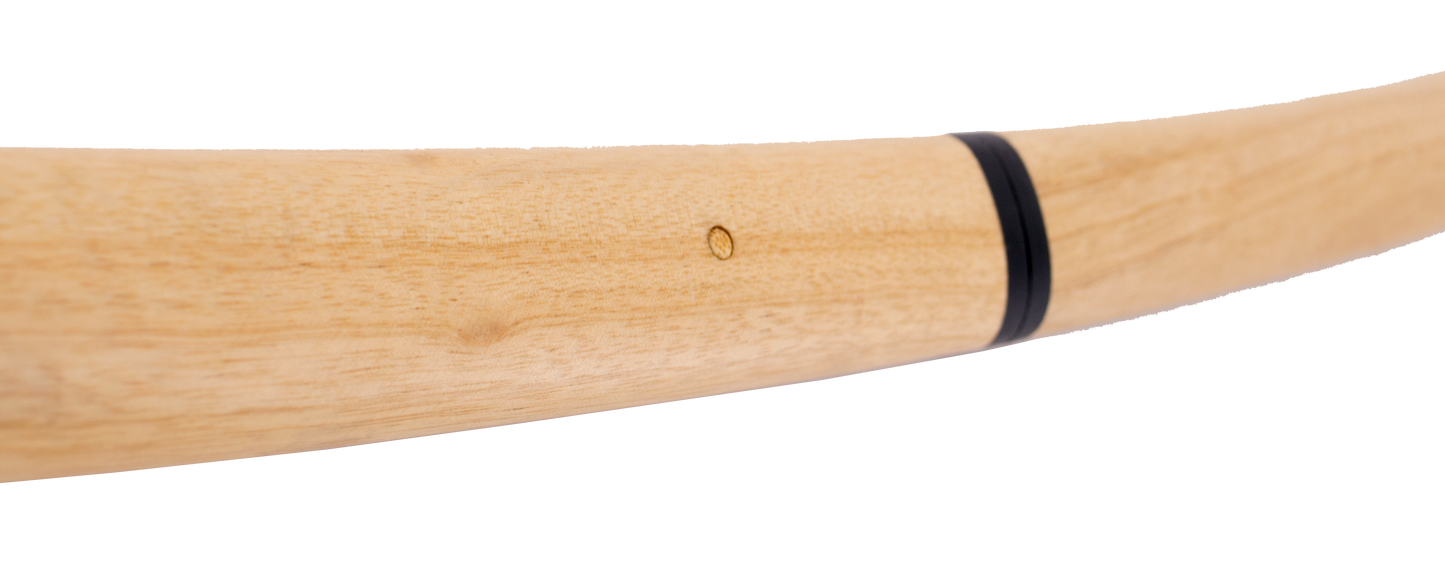 Shirasaya Funcional S5002 de 105 cm hoja de acero al carbono AISI 1045 con filo, con vaina y mango de madera clara, con caja de madera forrada de tejido decorativo