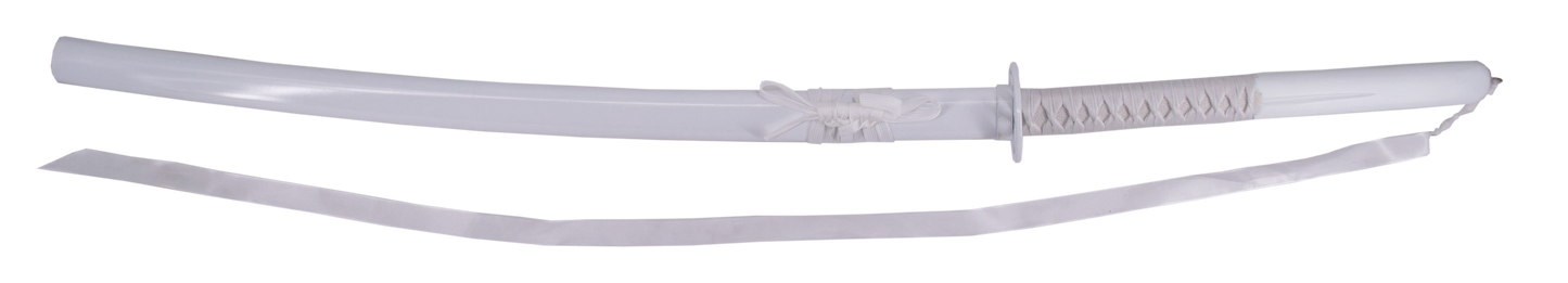 Katana S5012 Kuchiki Rukia de Bleach réplica no oficial de 110 cm hoja de acero, vaina blanca, mango encordado blanco. Ref. S5012