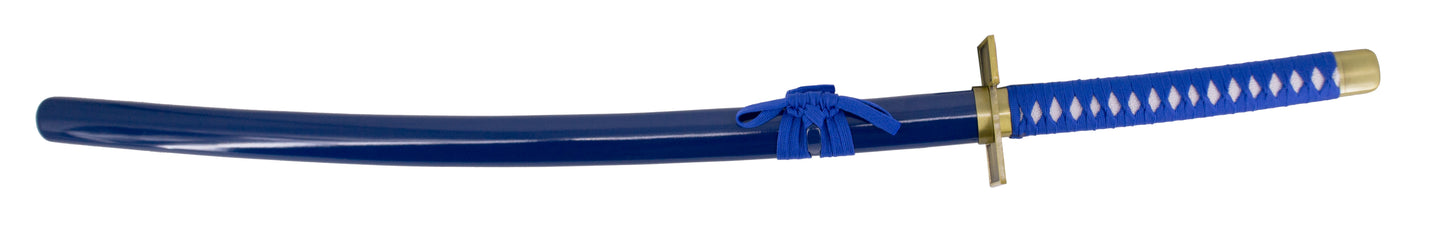 Katana S5023 de Grimmjow Jaegerjaquez de Bleach réplica no oficial de 104 cm hoja de acero, vaina azul, mango encordado azul. Ref. S5023