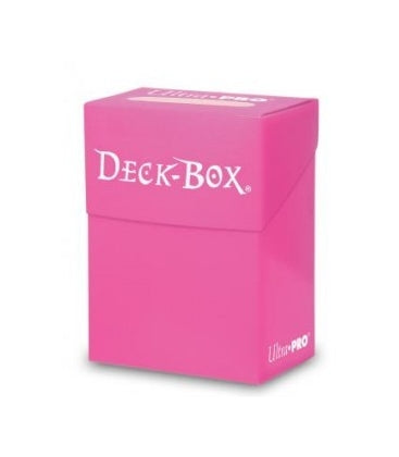 Caja de mazo Deck Box Solid Rosa Brillante Ultra Pro.