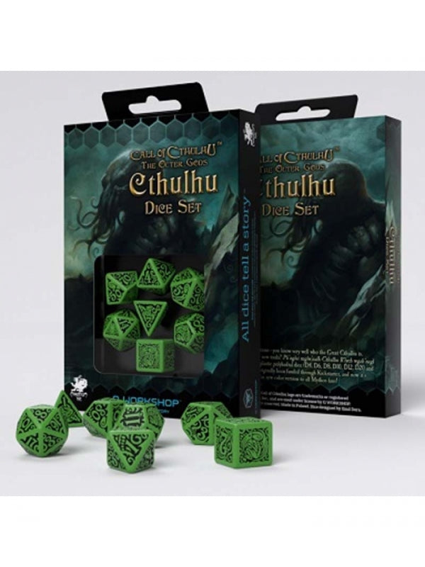 Dados de los dioses Cthulhu (7 unidades) - Call Of Cthulhu - Q Workshop