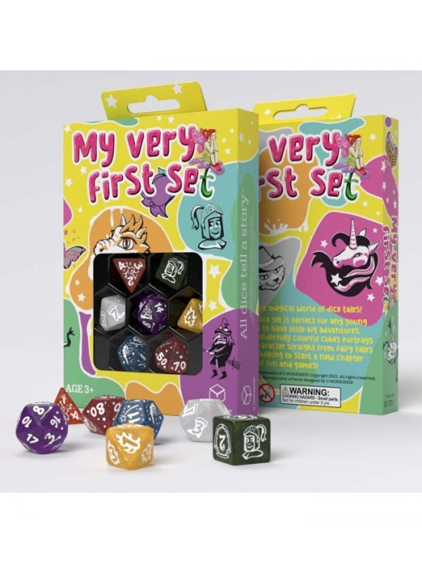 Dados mi primer Set: Fairy Dust (7 unidades) - Q Workshop