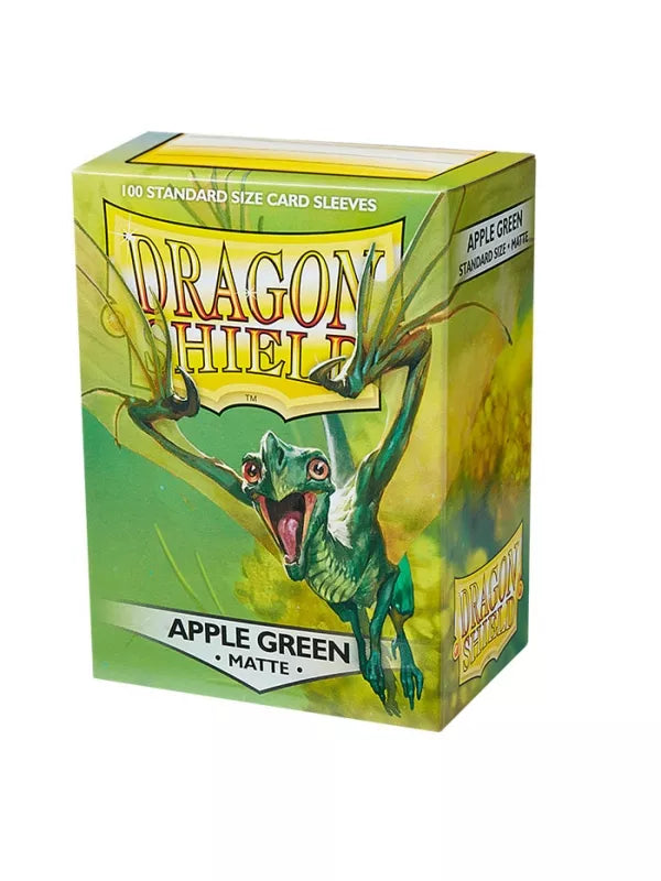 Fundas Standard Matte Verde Manzana (100 fundas) Dragon Shield.