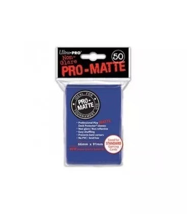 Fundas Standard Pro Matte Azul (50 fundas) Ultra Pro.