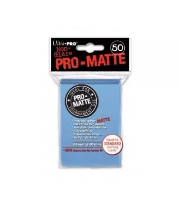 Fundas Standard Pro Matte Azul Claro (50 fundas) Ultra Pro.