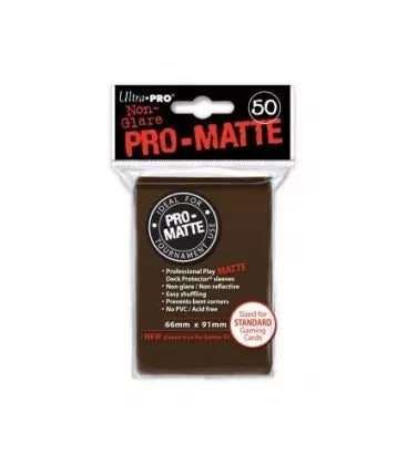 Fundas Standard Pro Matte Marrón (50 fundas) Ultra Pro.