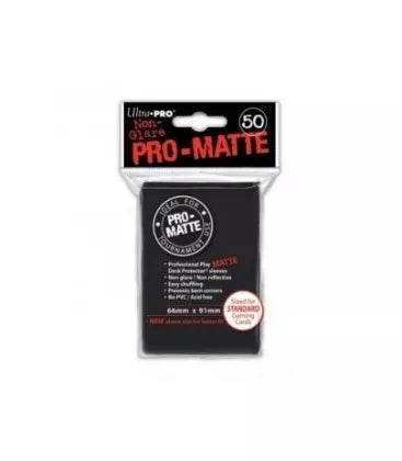 Fundas Standard Pro Matte Negro (50 fundas) Ultra Pro.