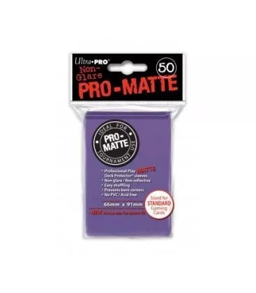 Fundas Standard Pro Matte Ultra Pro Color Púrpura - Paquete de 50