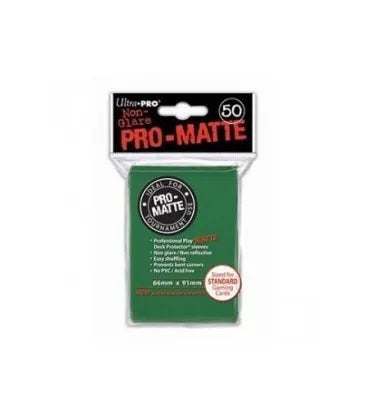 Fundas Standard Pro Matte Verde (50 fundas) Ultra Pro.