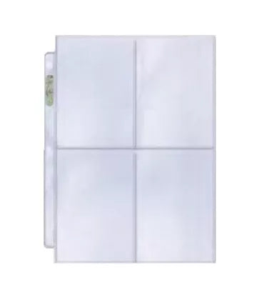 Hojas de 4 bolsillos Platinum de 3 anillas - Paquete de 100