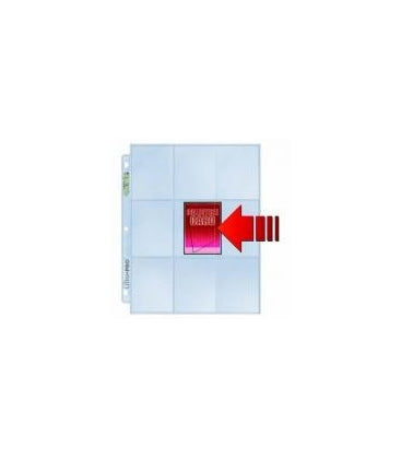 Hojas de 9 bolsillos Side Load de carga lateral Premium Ultra Pro - 100 unidades