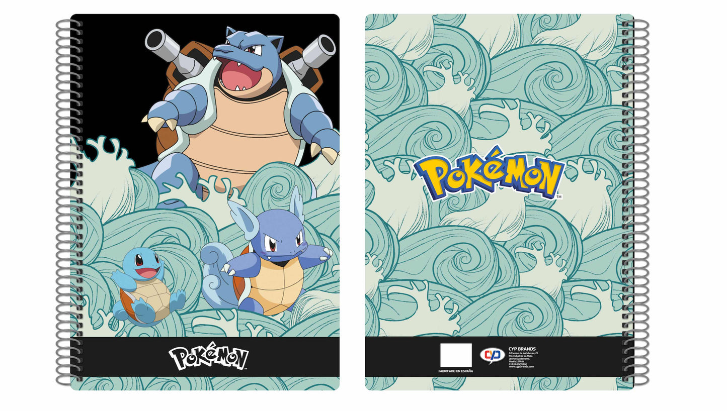 Cuaderno folio cyp brands 80 hojas pokemon squirtle
