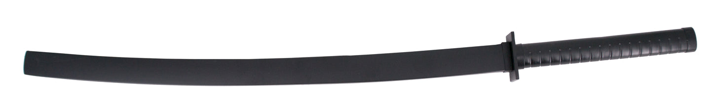Set de dos Katanas con mochila S5026 de Deadpool réplica no oficial de 104 cm hoja de acero, vaina negra, mango negro. Ref. S5026