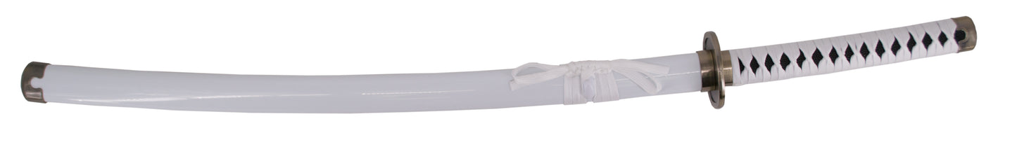 Katana S5028 Shusui Wado Ichimonji de Zoro de One Piece réplica no oficial de 104 cm hoja de bambú acabado negro con el corte en satinado, mango con encordado blanco. Ref. S5028