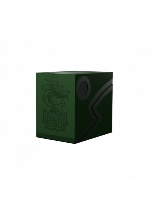 Caja de mazo Deck Box DS Double Shell Verde/Negro Dragon Shield