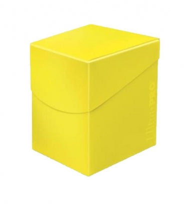 Caja de mazo Deck Box Eclipse 100 Amarillo Ultra Pro.