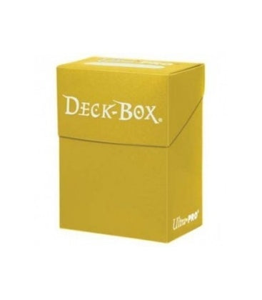 Caja de mazo Deck Box Solid Amarillo Ultra Pro.