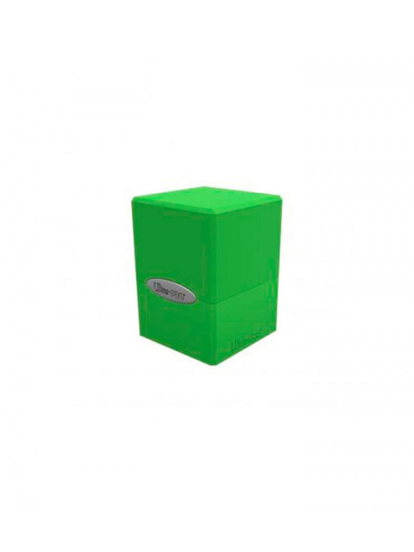 Caja de mazo Satin Cube Deck Box verde lima Ultra Pro