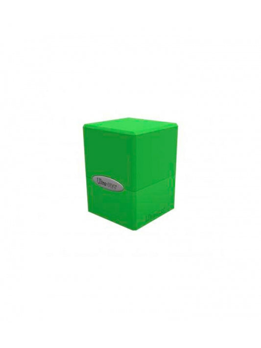 Caja de mazo Satin Cube Deck Box verde lima Ultra Pro