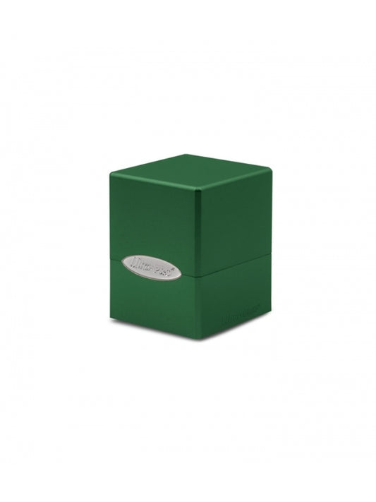 Caja de mazo Satin Cube Deck Box verde Ultra Pro