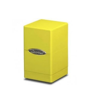 Caja de mazo Satin Tower Deck Box Amarillo Ultra Pro.