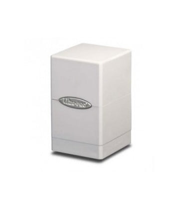Caja de mazo Satin Tower Deck Box Blanco Ultra Pro.