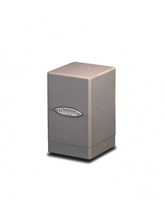 Caja de mazo Satin Tower Deck Box gris Ultra Pro