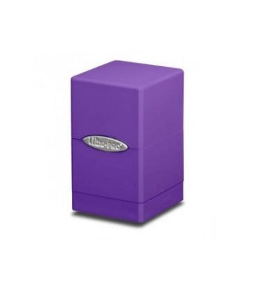 Caja de mazo Satin Tower Deck Box Morado Ultra Pro.