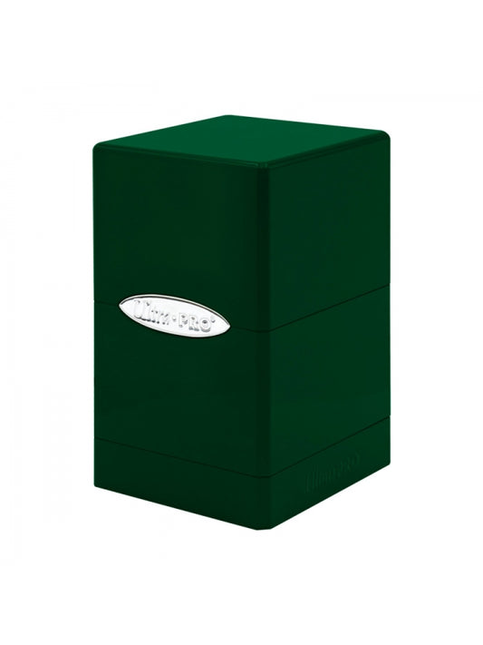 Caja de mazo Satin Tower Hi-Gloss Verde Esmeralda - Ultra Pro