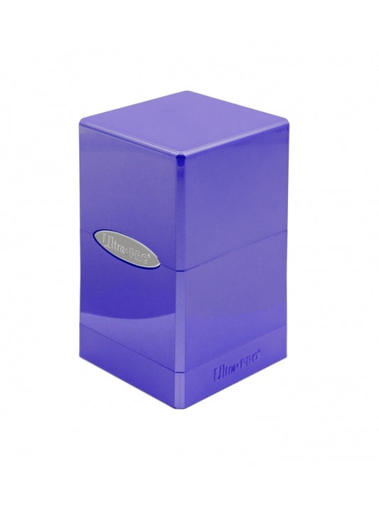 Caja de mazo Satin Tower Hi-Gloss - Amethyst Ultra Pro. Para 100 cartas.