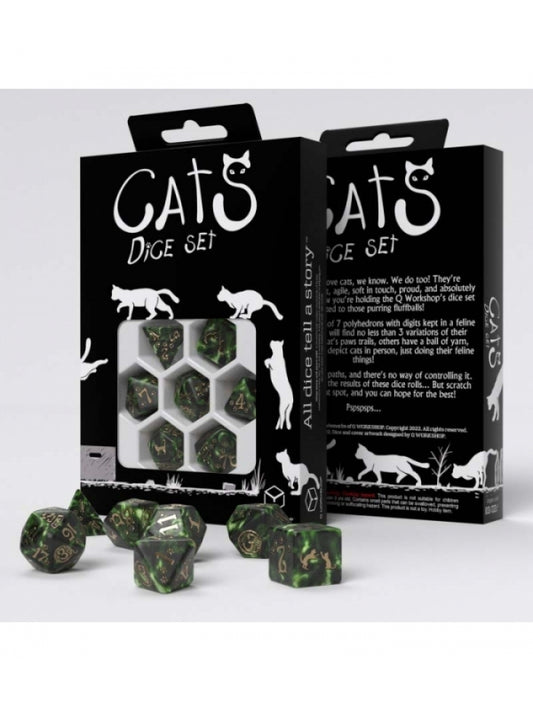 Dados de Gatos - Pixel (7 unidades) - Q Workshop