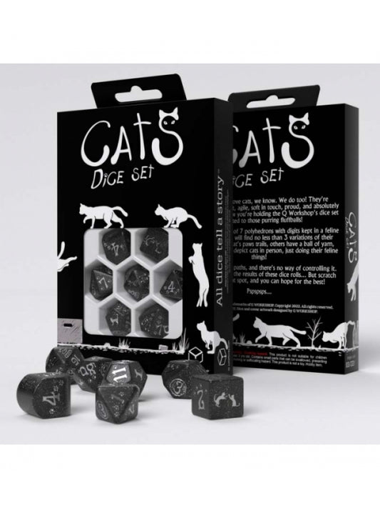 Dados de Gatos - Waffle (7 unidades) - Q Workshop