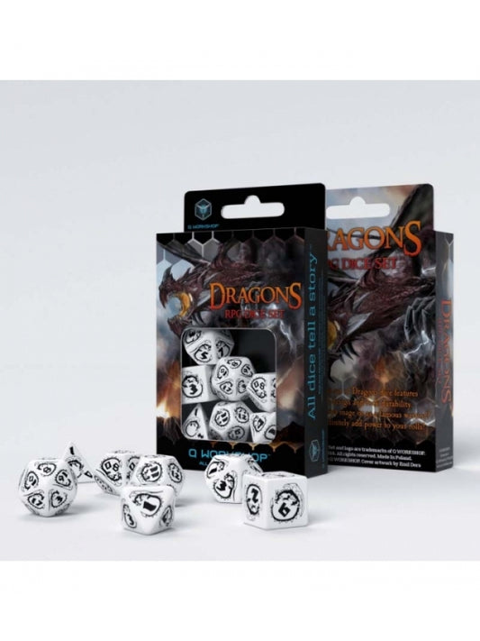 Dados Dragons Opal (7 unidades) - Q Workshop