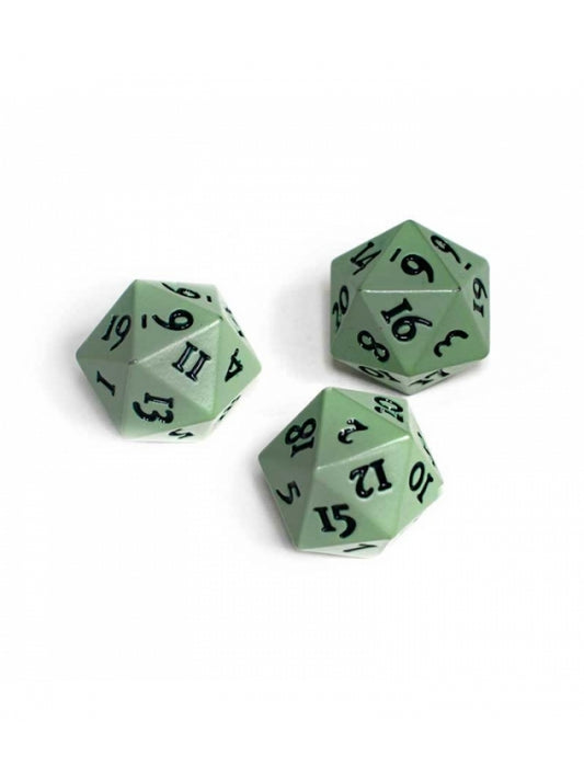 Dados Vivid Heavy Metal D20 Dice (2 unidades) Cool Matcha - Ultra Pro