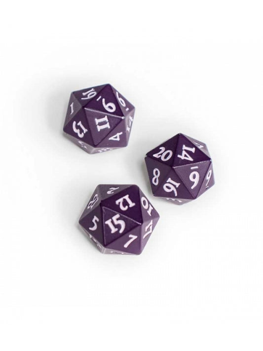 Dados Vivid Heavy Metal D20 Dice (2 unidades) - Midnight Plum - Ultra Pro