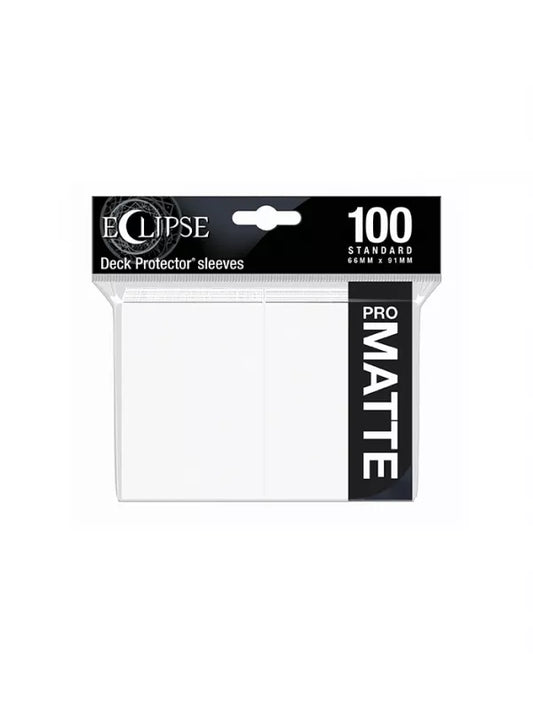 Fundas Eclipse Matte Standard Ultra Pro Color Arctic White - Paquete de 100