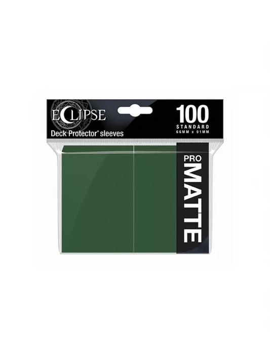 Fundas Eclipse Matte Standard Ultra Pro Color Forest Green - Paquete de 100