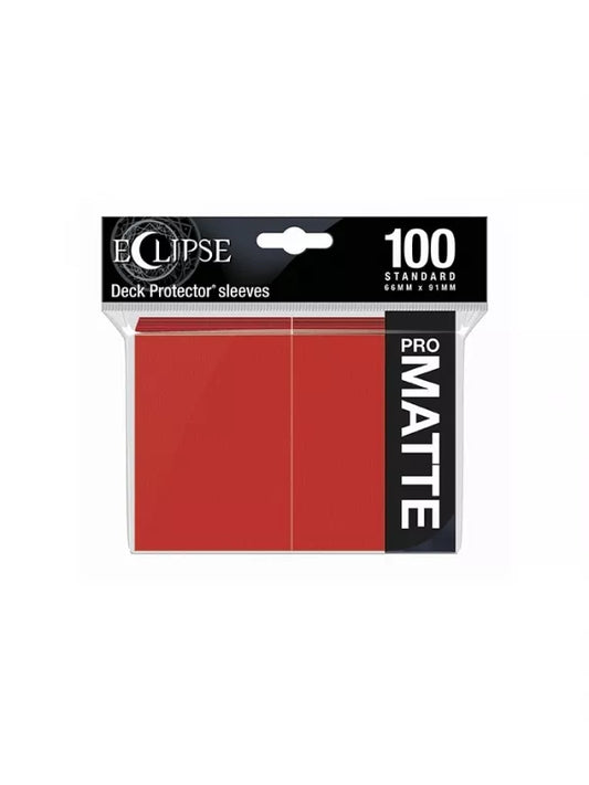 Fundas Eclipse Matte Standard Ultra Pro Color Rojo - Paquete de 100