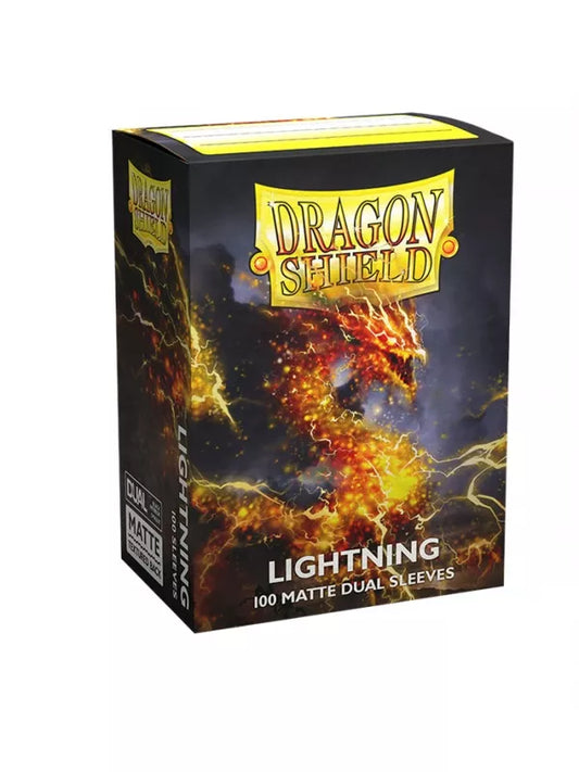 Fundas Standard Dual Matte Lightning Ailia Amarillo (100 fundas) Dragon Shield.
