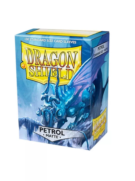 Fundas Standard Matte Azul Petróleo (100 fundas) Dragon Shield.