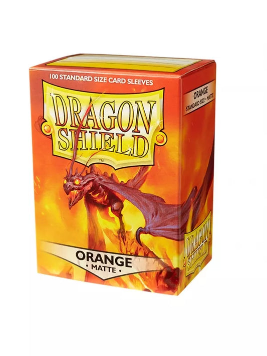 Fundas Standard Matte Naranja (100 fundas) Dragon Shield.