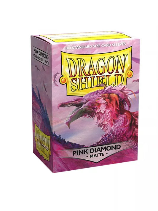 Fundas Standard Matte Pink Diamond Rosa (100 fundas) Dragon Shield.