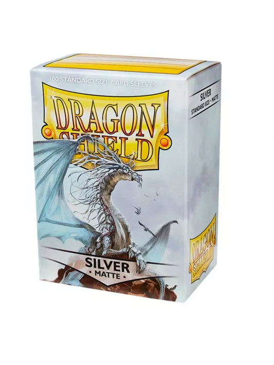 Fundas Standard Matte Plata (100 fundas) Dragon Shield.