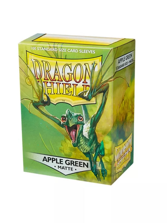 Fundas Standard Matte Verde Manzana (100 fundas) Dragon Shield.