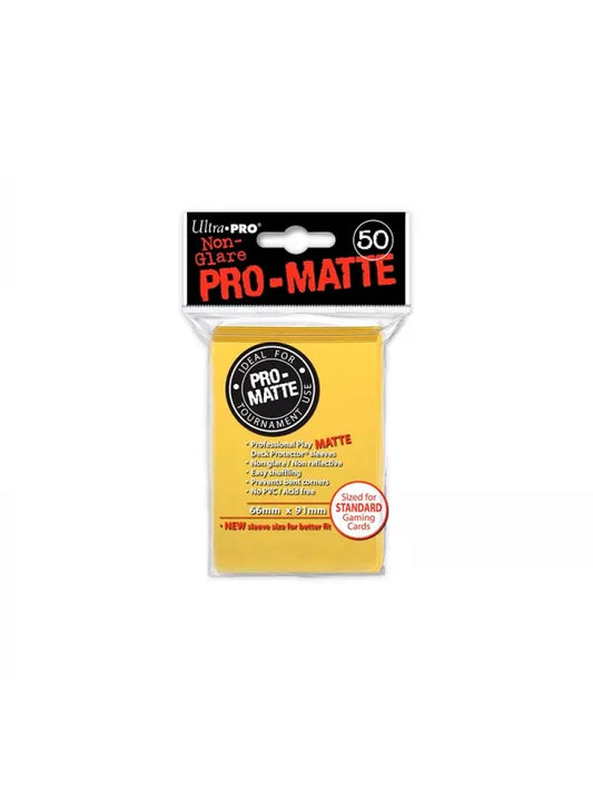 Fundas Standard Pro Matte Amarillo (50 fundas) Ultra Pro.