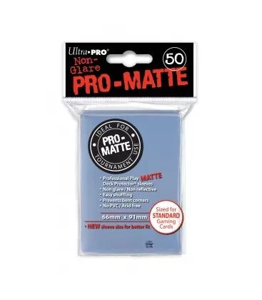 Fundas Standard Pro Matte Transparente (50 fundas) Ultra Pro.