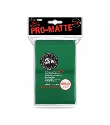 Fundas Standard Pro Matte Verde (100 fundas) Ultra Pro.